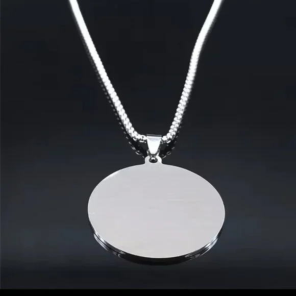 Yin Yang Necklace Pendant Stainless Steel #1457 - Picture 8 of 9